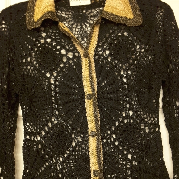 "✖SOLD"✖ Crochet Sweater Top-Cardigan! - Picture 6 of 7